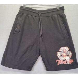 Game Changers Thug‎ Life Graphic Shorts Mens Medium Black Money Angel Streetwear